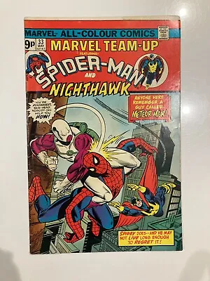 Buy Marvel Team-Up 33 - 1975 Good Condition Spider-Man & NightHawk • 3.50£