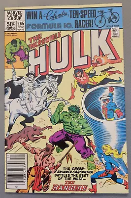 Buy Incredible Hulk 265 1981 Key Issue Newsstand 1st App Of The Rangers Fire! *CCC* • 11.89£