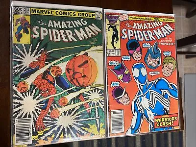 Buy Amazing Spider-Man Marvel Comics Lot Of 2 Books # 244 & 281 GD/VG • 7.97£