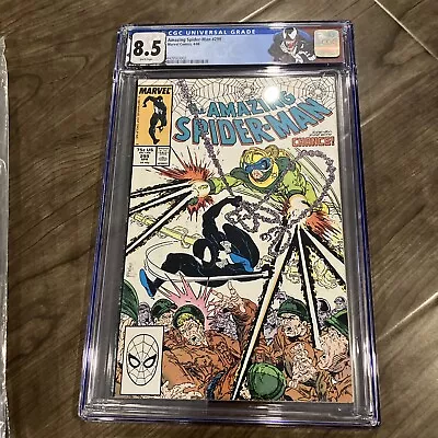 Buy Amazing Spider-Man #299 CGC 8.5 1st Venom Cameo Custom Label White Pages • 93.26£