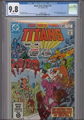 Buy The New Teen Titans #15 CGC 9.8 1981 DC Comics George Perez Cover & Art • 59.90£