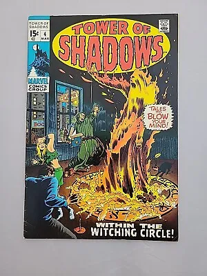 Buy Tower Of Shadows #4 Mar 1970 Bronze Age Marvel Comics FN • 19.86£