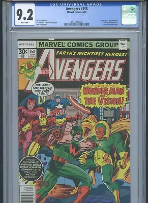 Buy The Avengers #158 1977 CGC 9.2~ • 71.09£
