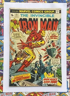 Buy Iron Man #65 - Dec 1973 - Doctor Spectrum Appearance! - Vg+ (4.5) Pence Copy! • 7.99£