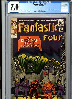 Buy CGC 7.0 Fantastic Four #39 Daredevil & Doctor Doom Appearance • 256.95£
