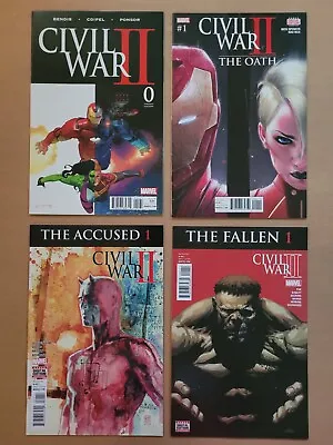 Buy Civil War II 0 Variant The Oath Accused Fallen High-Grade Marvel Lot Of 4 • 11.99£