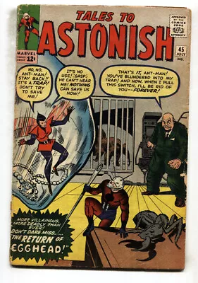 Buy TALES TO ASTONISH #45--ANT-MAN--2nd Appearance Wasp--Marvel--comic Book • 69.57£