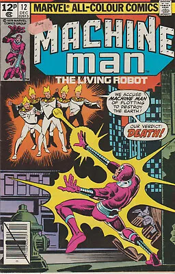 Buy Marvel Comics Machine Man #12 (1979) 1st Print Vg+ • 1.50£