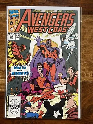 Buy Avengers West Coast 60. 1990. Features Magneto & The Scarlet Witch. VFN- • 1.99£