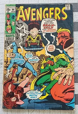 Buy Avengers #86 (Marvel, 1971) 1st Brain Child, 2nd Squadron Supreme Appearance VG • 10.27£