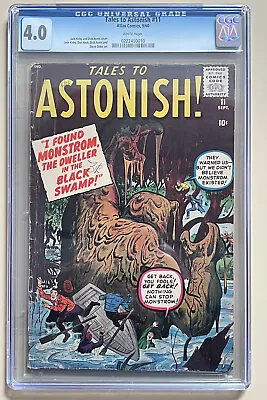 Buy Tales To Astonish #11 (1960) CGC 4 Silver Age Marvel/ATLAS Comic Book! Ditko! • 157.66£