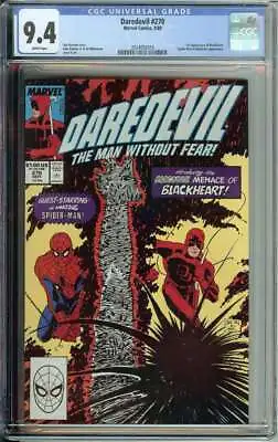 Buy Daredevil #270 CGC 9.4 1st Appearance Blackheart • 63.96£
