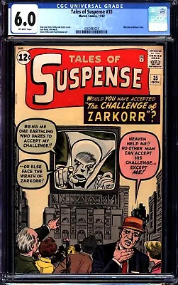 Buy Tales Of Suspense #35 (1962) CGC 6.0 -- Watcher Prototype; Lee, Kirby & Ditkc • 195.99£