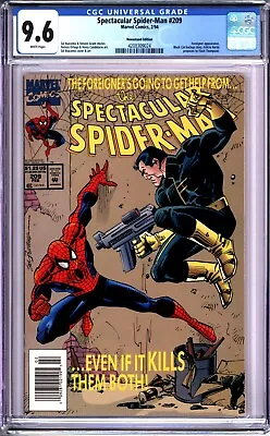 Buy Spectacular Spider-man #209 Cgc 9.6 Wp  - Newsstand Edition - Black Cat App! • 96.07£