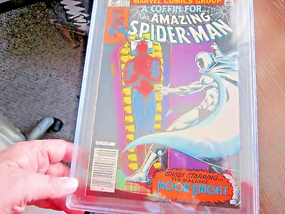 Buy Amazing Spider-Man #220 1981 PGX 8.0 VF Newsstand Edition Moon Knight Appearance • 39.98£