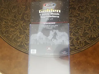 Buy 1 BCW Golden Age Comic Book Holder Rigid Sleeve Hard Plastic Topload Case Sheet • 8.48£