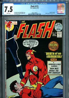 Buy Flash #215 (DC, 1972) CGC Certified 7.5 • 120.49£