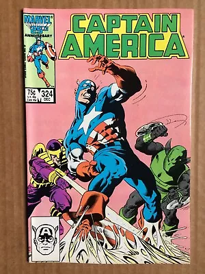 Buy Captain America #324 Marvel Comics 1986 Slug Cameo • 1.99£