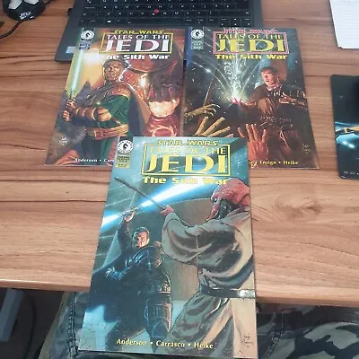Buy Star Wars Tales Of The Jedi #1,2 &3 Dark Lords Of The Sith Dark Horse Comics VF+ • 8.99£