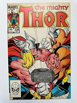 Buy The Mighty Thor #338 Early Beta Ray Bill App. Marvel 1983 FN-FN+ • 11.88£