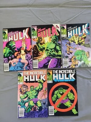 Buy The Incredible Hulk #311-314, 317 Really Nice Five Comic Lot • 11.26£