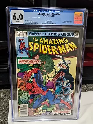 Buy Amazing Spider-man 204 Cgc 6.0 Newsstand Early Black Cat Appearance Nice • 43.54£