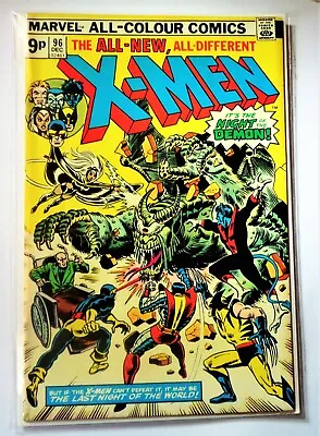 Buy UNCANNY X-MEN #96 🔑 KEY ISSUE 1st Moira McTaggert Marvel Bronze Age Comic 1975 • 95£