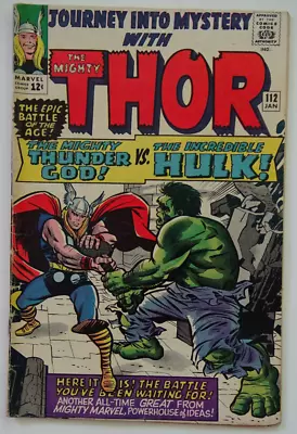 Buy Comic Book- Journey Into Mystery With Mighty Thor #112 Kirby & Lee 1964 • 252.20£