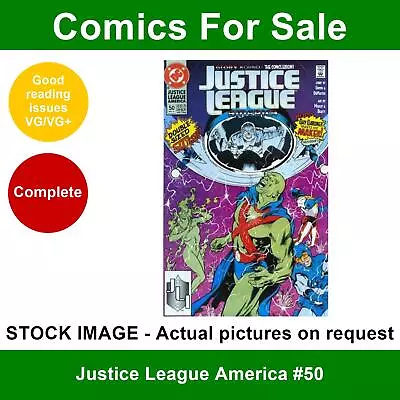 Buy DC Justice League America #50 Comic - VG/VG+ 01 May 1991 - Double Sized • 2.99£