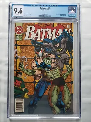 Buy Batman #489 CGC 9.6 (1993) 2nd App BANE (FIRST PRINT NEWSSTAND) [DC Comics] • 80.31£