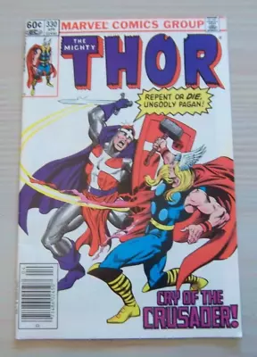 Buy The Mighty Thor #330 - 1st Appear. Crusader- Marvel - 1983 Great Cond. Newsstand • 5.20£