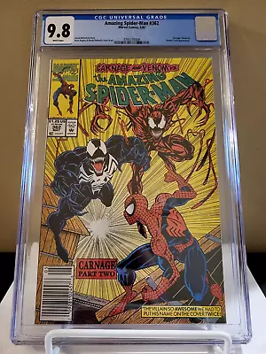 Buy Amazing Spider-Man #362 CGC 9.8. NEWSSTAND 2nd Appearance CARNAGE VENOM! 🔥 • 142.30£