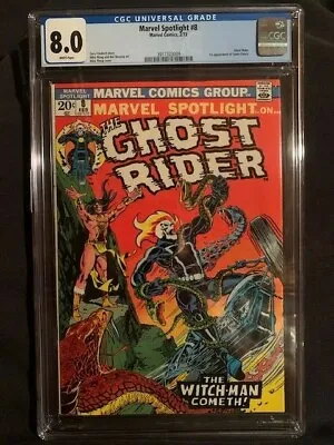 Buy Marvel Spotlight #8 Cgc 8.0 Ghost Rider!!! 2/1973 Mike Ploog Cover!! • 315.37£