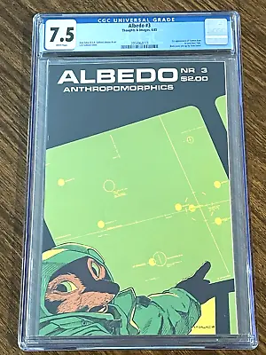 Buy Albedo #3 CGC 7.5 White Pages Stan Sakai - 2nd App. Of Usagi Yojimbo 1985 Comic • 87.59£