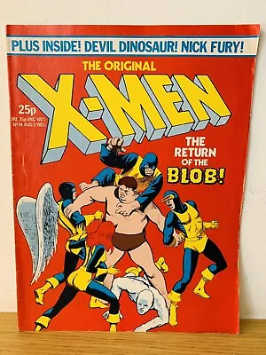 Buy The Original X-Men,Issue #14,Plus A Fantastic Four Poster,Marvel Comics UK,1983, • 11.99£