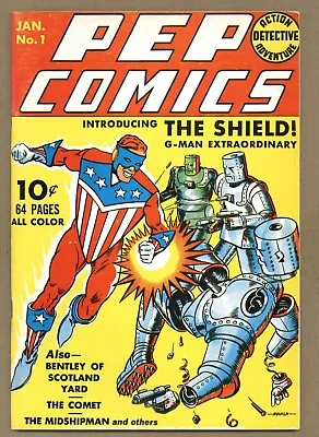Buy Flashback #7 (VF+) Pep Comics #1 (1940) Reprints 1st SHIELD! 1973 DynaPubs X137 • 11.91£
