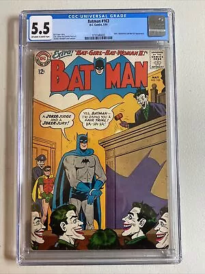 Buy Batman 163 (CGC 5.5) Last Bat-Girl Until Teen Titans 50 Joker Batwoman 1964 • 198.59£