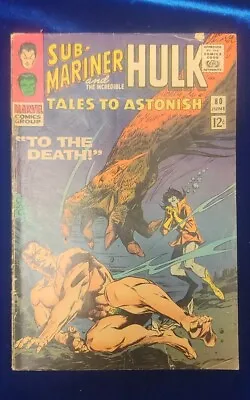 Buy Marvel Tales To Astonish Sub Mariner Hulk 80 VGF Bagged And Boarded  • 19.70£