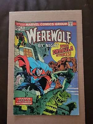 Buy Werewolf By Night #15 1st Battle Dracula Vs WWBN Origin Mike Ploog Marvel 1974 • 27.64£
