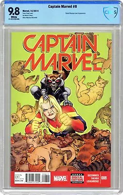 Buy Captain Marvel #8 CBCS 9.8 2014 21-3121F28-005 • 48.19£