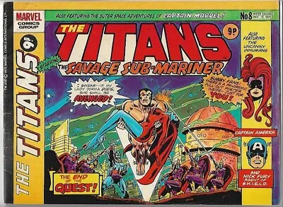 Buy The Titans #8 VG (1975) Marvel Comics UK • 2.25£