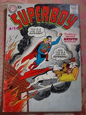 Buy Superboy, 56. Vg+ 1957. Classic Silver Age Dc Comic. • 43£