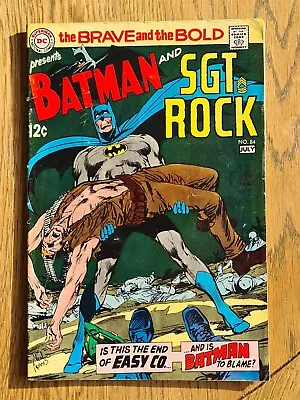 Buy Brave And The Bold #84 Vg+ (4.5) July 1969 Batman Sgt Rock Dc Comics ** • 12.99£