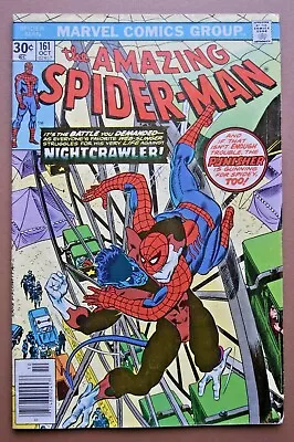 Buy Marvel Comics 1976 The Amazing Spider-Man #161 ~ Nightcrawler Punisher ~ FN+  • 17.78£