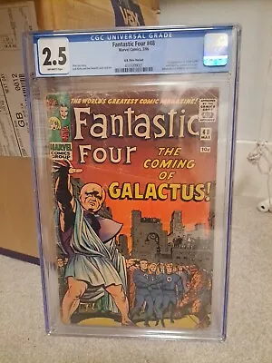 Buy Fantastic Four #48 CGC 2.5 1st App Silver Surfer 1st Cameo Galactus, 1966  • 799£