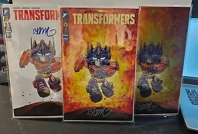 Buy Transformers #1 Skottie Young Signed Set: 1st, 2nd & 4th Print With COA • 278.83£