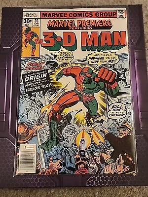 Buy Marvel Premiere Featuring The 3-D Man Marvel Comics 35 • 2.76£