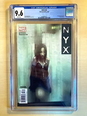 Buy NYX # 3 CGC 9.6 Near Mint+ 2004 White Pages. 1st Print. 1st App Laura Kinney. • 599£