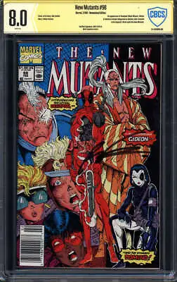 Buy New Mutants #98 Cbcs 8.0 White Pages// Mark Jewelers Signed Newsstand • 790.61£
