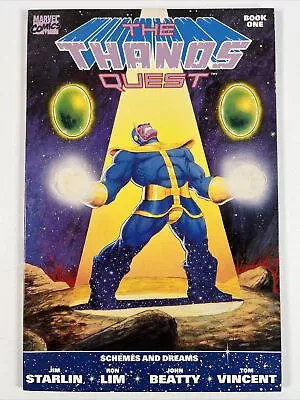 Buy The Thanos Quest #1 (1990) Starlin ~ Newsstand ~ Marvel Comics • 14.62£